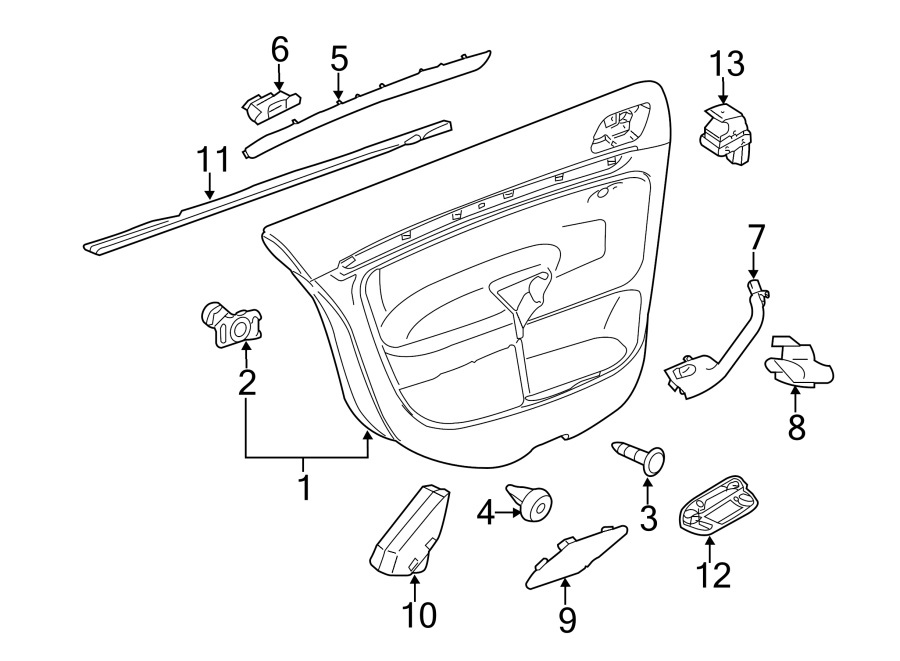 2014 Volkswagen Jetta Door Trim Molding (Rear). SEDAN, titanium silver